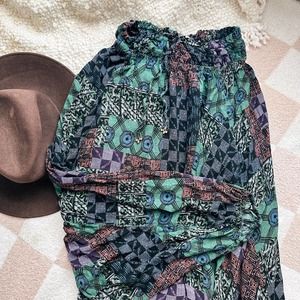 Free People Intimately Patterned Harem Pants Into The Wild Harem Balloon Pants